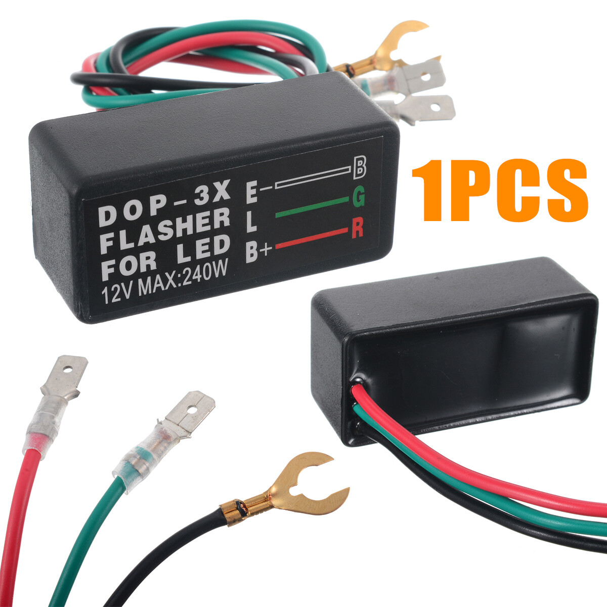 BOKALI ​3Pin 12V Universal Motorcycle LED Turn Signal Light Blinker Flasher Relay