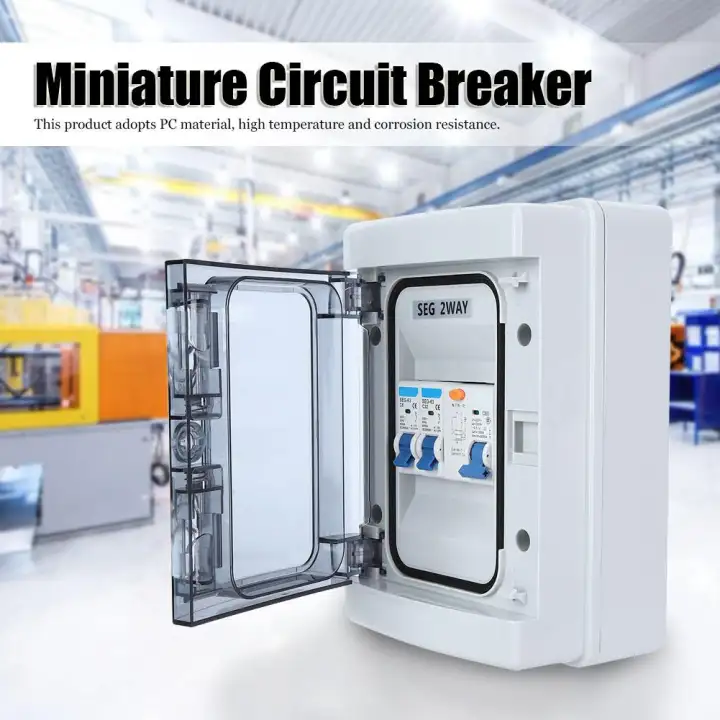Miniature Circuit Breaker Miniature Circuit Breaker with Leak Switch Protection 40A 30mA RCD 6A + 32A 2MCB