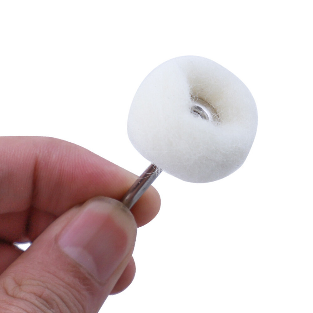 3mm Shank Wool Polishing Abrasive Brush Grinding Buffing Wheel Hand Tools