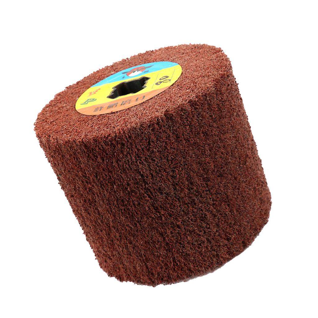 60~600 Grit Non-woven Abrasive Flap Wire Drawing Polishing Burnishing Wheel 1Pc