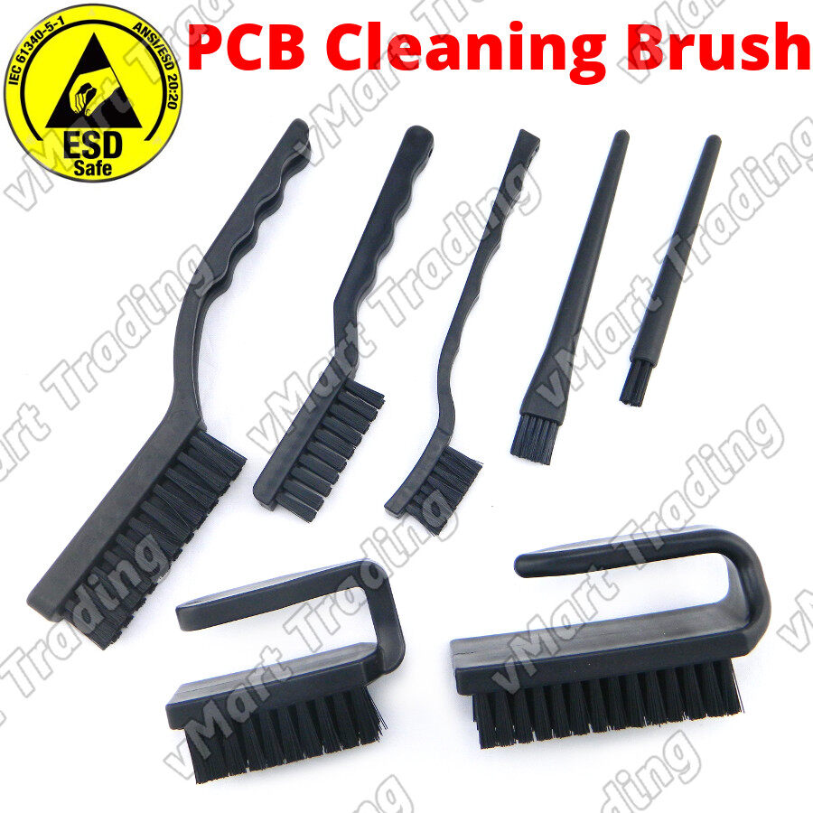Antistatic / ESD Safe PCB Cleaning Brushes Bundle [7 pieces] Lazada