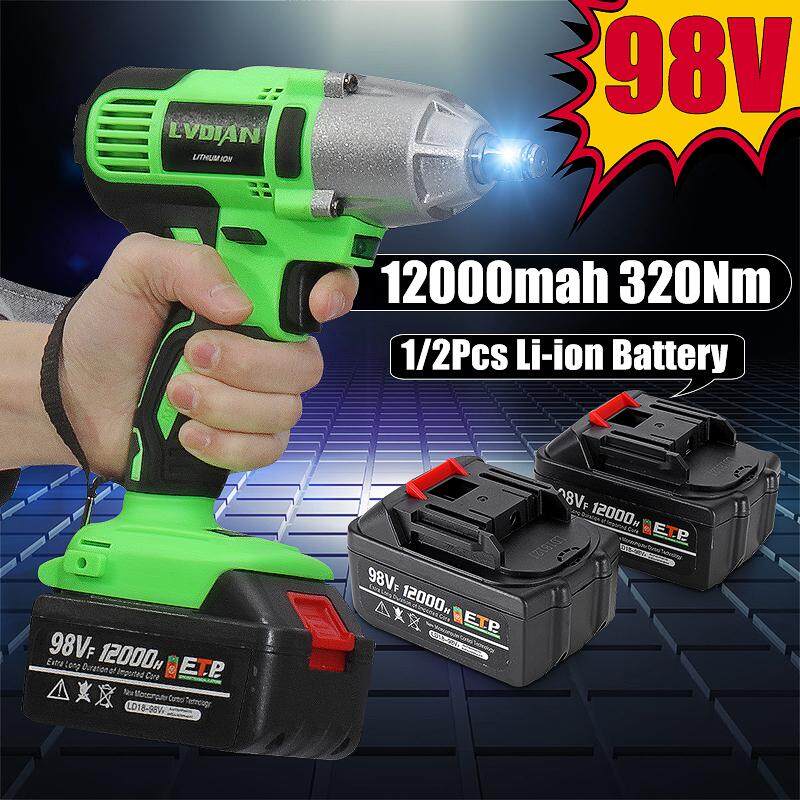 98V High Torque 320Nm Electric Cordless Impact Wrench Screwdriver