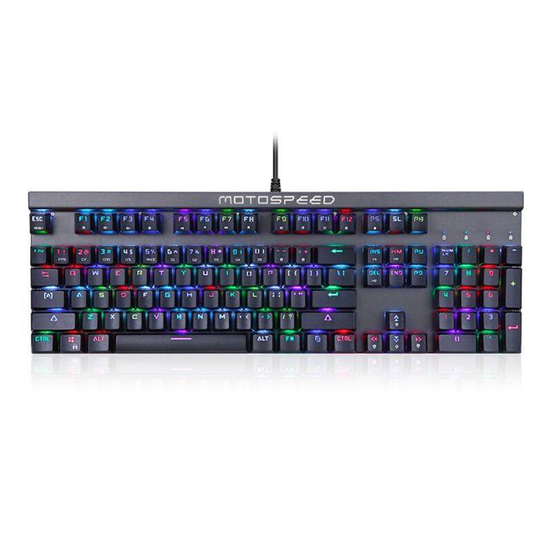 Motospeed CK103 Gaming Mechanical Keyboard Wired RGB Backlights Keyboard Computer Accessories Singapore