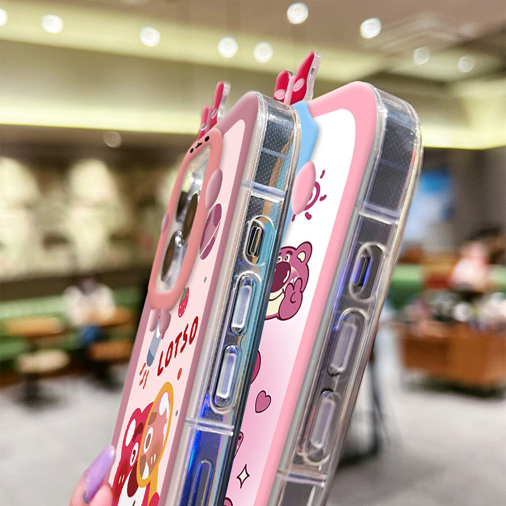 Hontinga Casing Case For Xiaomi Redmi Note 11 Pro 5G 4G Note 11S Note 11 9A note11s Case Cartoon Cute Bear Soft Silicone Full Cover Shockproof Rubber Cases Back Cover Phone Casing Softcase For Girls