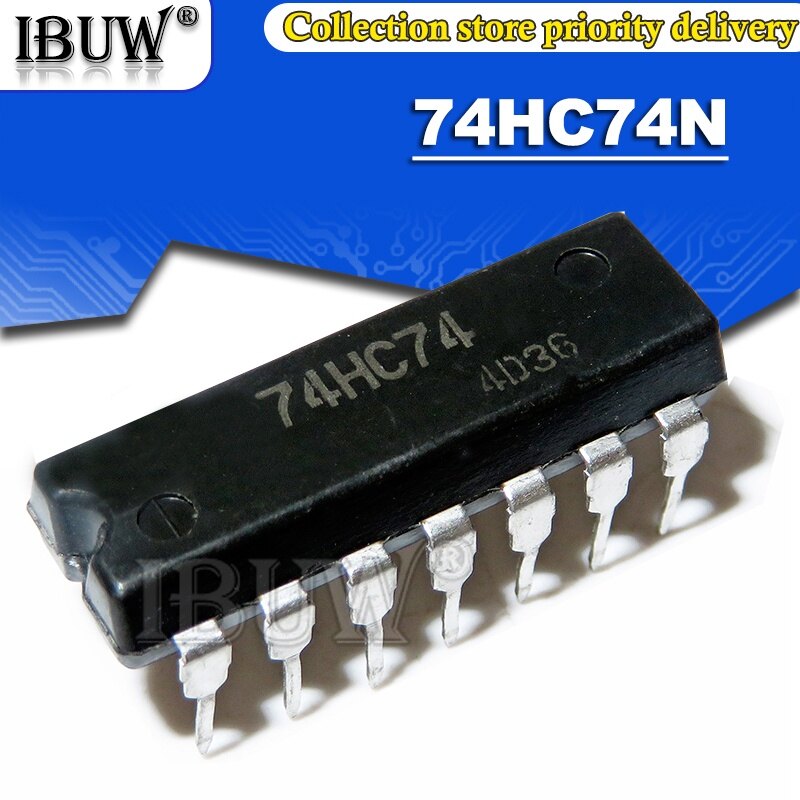 10pcs sn74hc74n dip14 74hc74 74hc74n sn74hc74 dip integrated ic