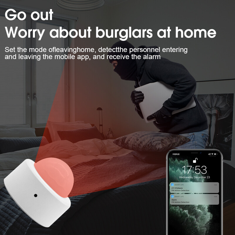 TTMU tuya Zigbee3.0 body sensor wireless smart body motion sensor home security system with gateway Oct
