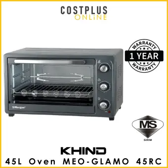Electric Oven Rotisserie Khind Ot52r 52l Morgan Meo Glamo 45rc 45l With Free Accessories Included Lazada