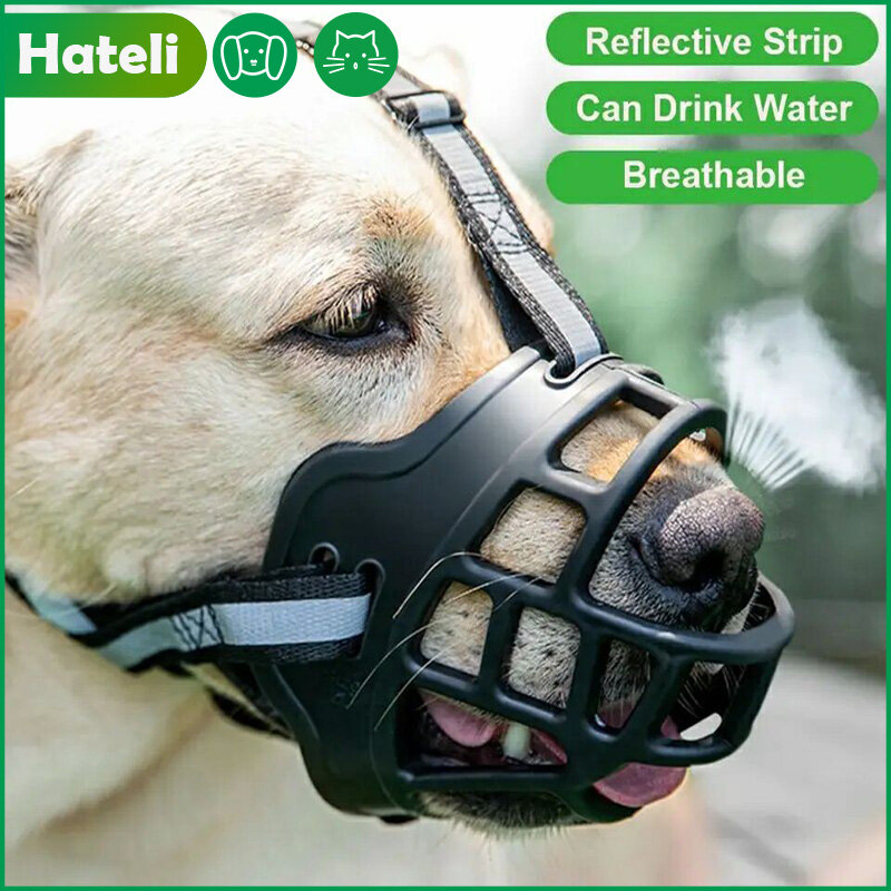 New Dog Muzzles Pet Soft Barking Silicone Dog Mouth Cover Anti Bark Bite Muzzle for Small Medium Dog Pet Supplies Accessories