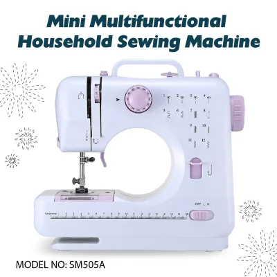 Mesin Jahit Mudah Alih | Mini Portable Multi-functional Household Sewing Machine SM505 [Ready Stock]