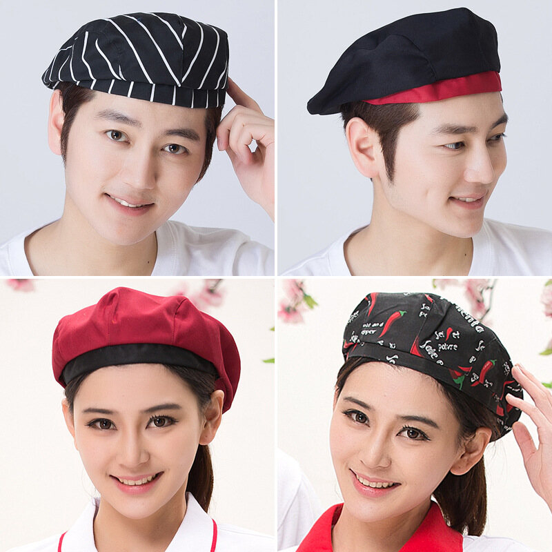 [Kaki] MŨ Bếp Trưởng Có Thể Điều Chỉnh Lưới Nấu Bếp Mũ Người Lớn Đầu Bếp Nhà Hàng Mũ Trùm Đầu