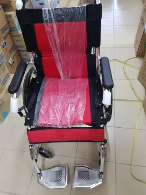 Super Light Weight, Foldable and Adjustable WheelChair (11kg) with BIG Wheel (Foam Seat)