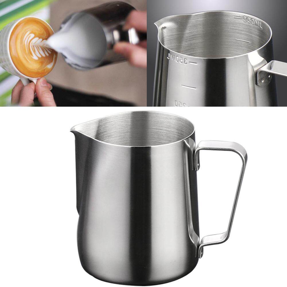 150//200//350//600ml Stainless Steel Milk Frothing Jug Cup Coffee Latte Pitcher