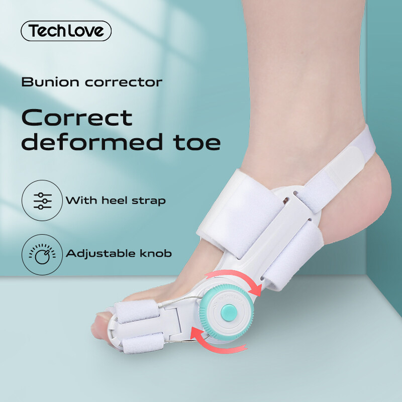 Tech Love Bunion Corrector Orthopedic Adjustable Knob, Bunions Toe