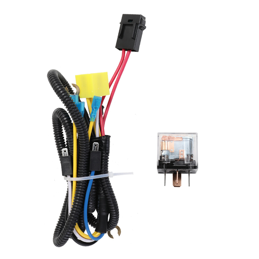 Universal 12V/24V Horn Cable Relay For Grille Mount Blast Tone Horns Motorcycle Horn Wire Wiring Harness Kit For Car Truck Relay Fuse