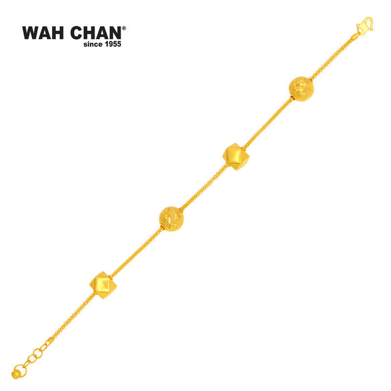 WAH CHAN 916 Gold Bracelet Lazada