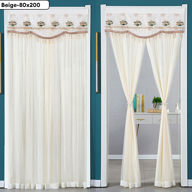 MSQ summer mosquito net Single door curtain, embroidered lace, no need to drill, mosquito curtain, door curtain, mosquito net on the door window curtains, curtains, door mosquito nets, door curtains, door mosquito nets air door curtain