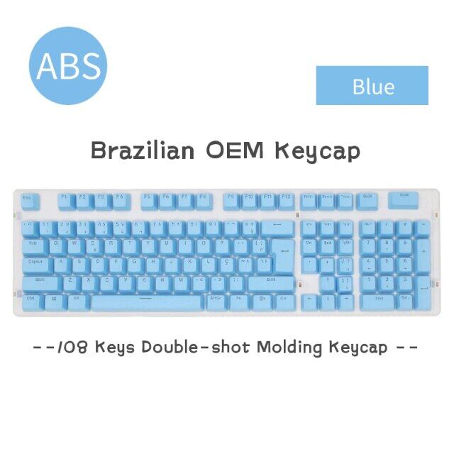 104 Keys OEM Backlit German/Abnt2 Layout/Russian/French/Spanish/Korean Keycaps For Mechanical Keyboard AZERTY ISO Supple