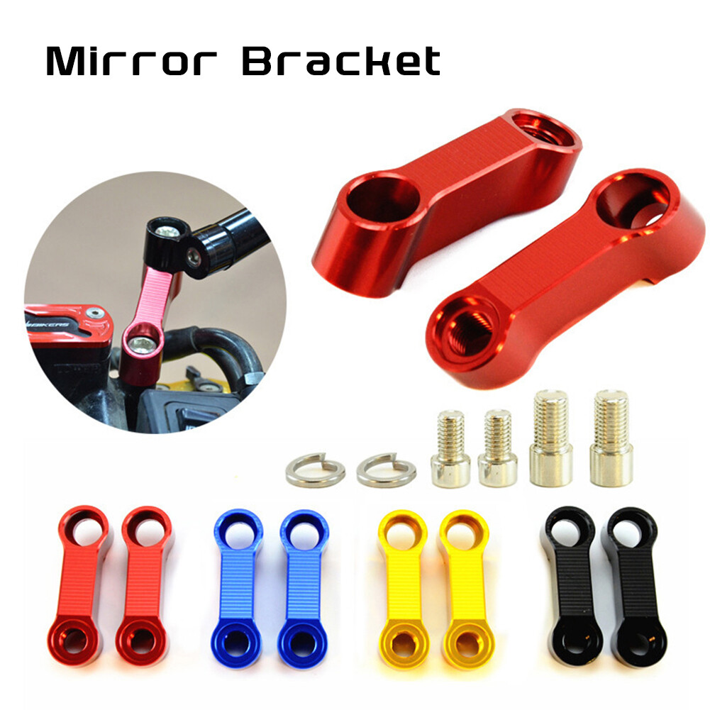 Universal Motorcycle Rearview Mirrors Extension Riser Extend Adapter For Honda CB400 VTEC CB1300 CB1100 CB600F CB500F Moto Parts 10MM 8MM