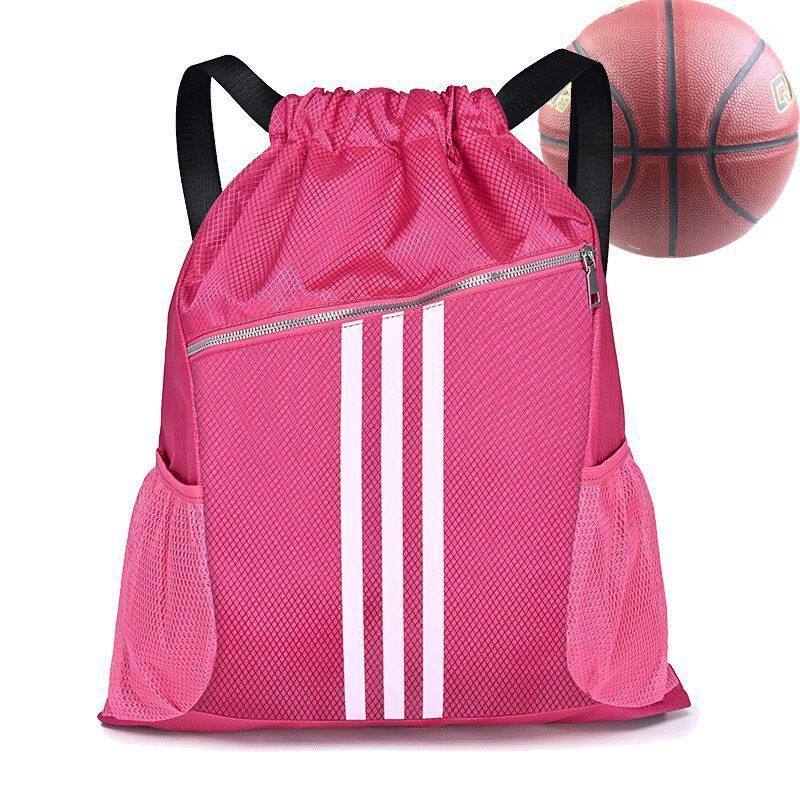 Movi Katie Men's backpack drawstring bag sports fitness bag simple lightweight large capacity basketball bag