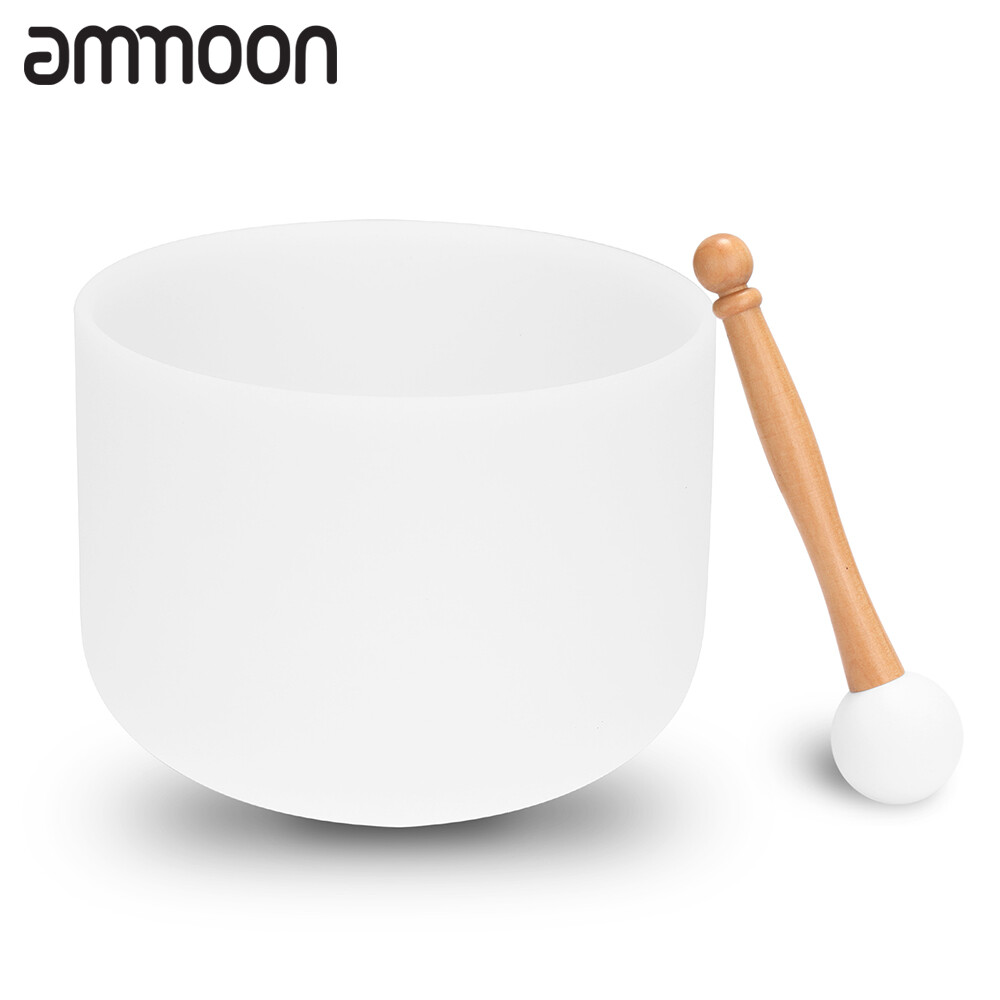 [okoogee]【Hot sale】 440Hz Crystal struck Bowl ritual music therapy yoga meditation singing bowls percussion instruments