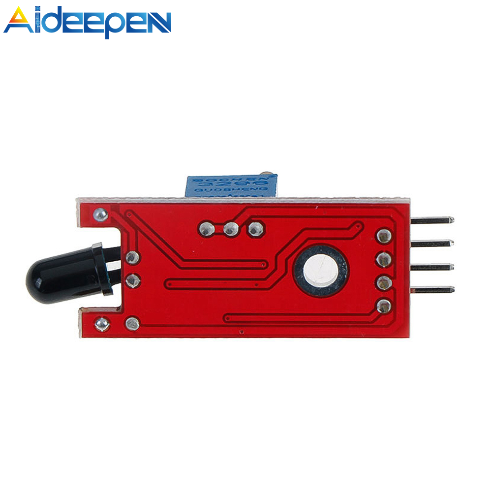 Aideepen Thiết Bị Điện Tử Thông Minh Mô-đun Phát Hiện Cảm Biến Hồng Ngoại Ngọn Lửa 4pin KY-026 Phát Hiện Bộ Thu Hồng Ngoại Cho Bộ Phát Hiện Nhiệt Độ Arduino