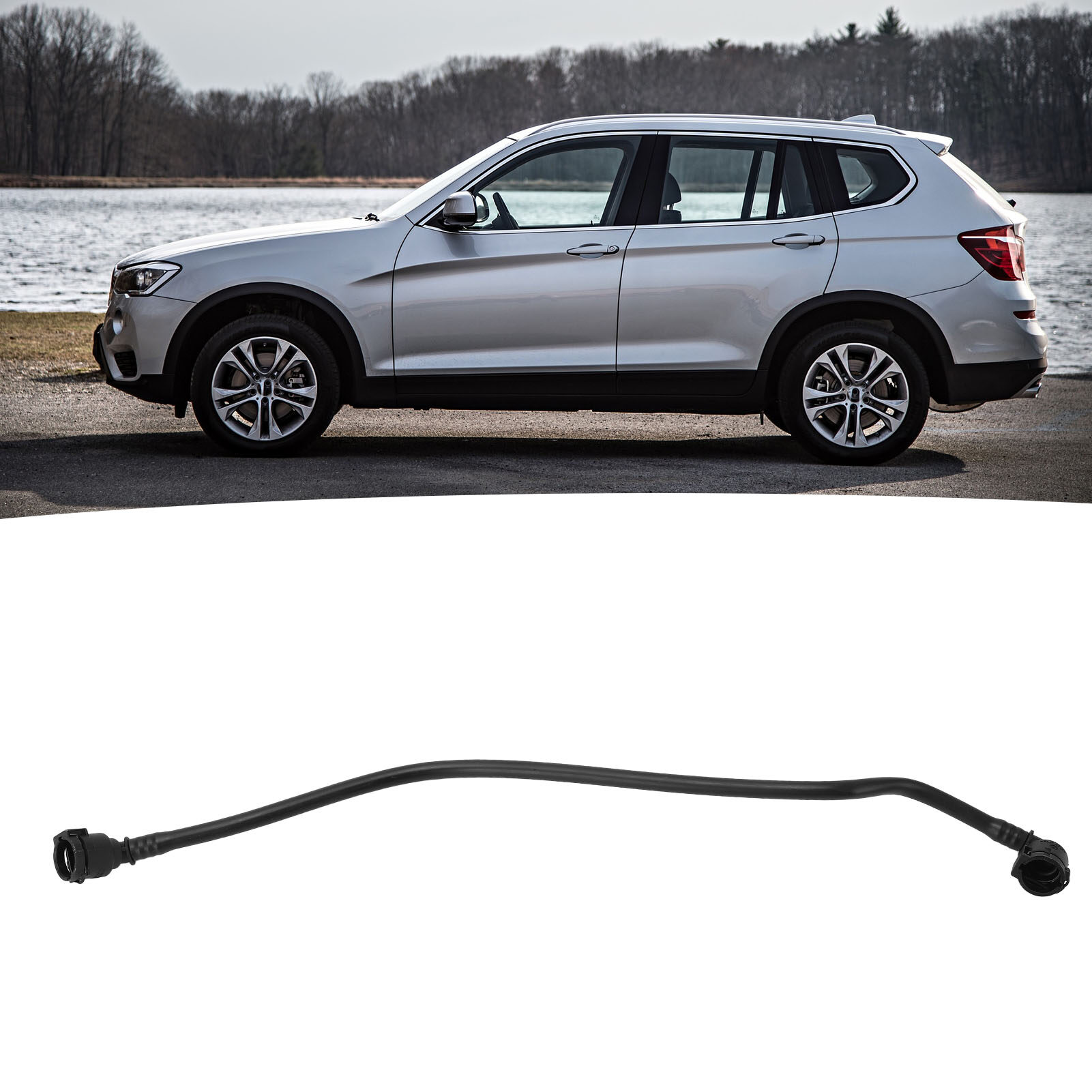 Engine Coolant Hose 17128651298 Engine Coolant Overflow Hose Improved Engine Efficiency High Adaptability for Car
