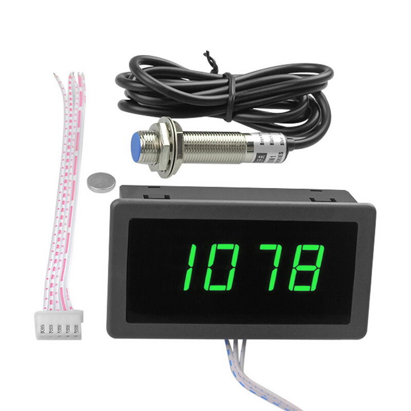 Digital Tachometer RPM Gauge Speed Meter With Hall Proximity Sensor