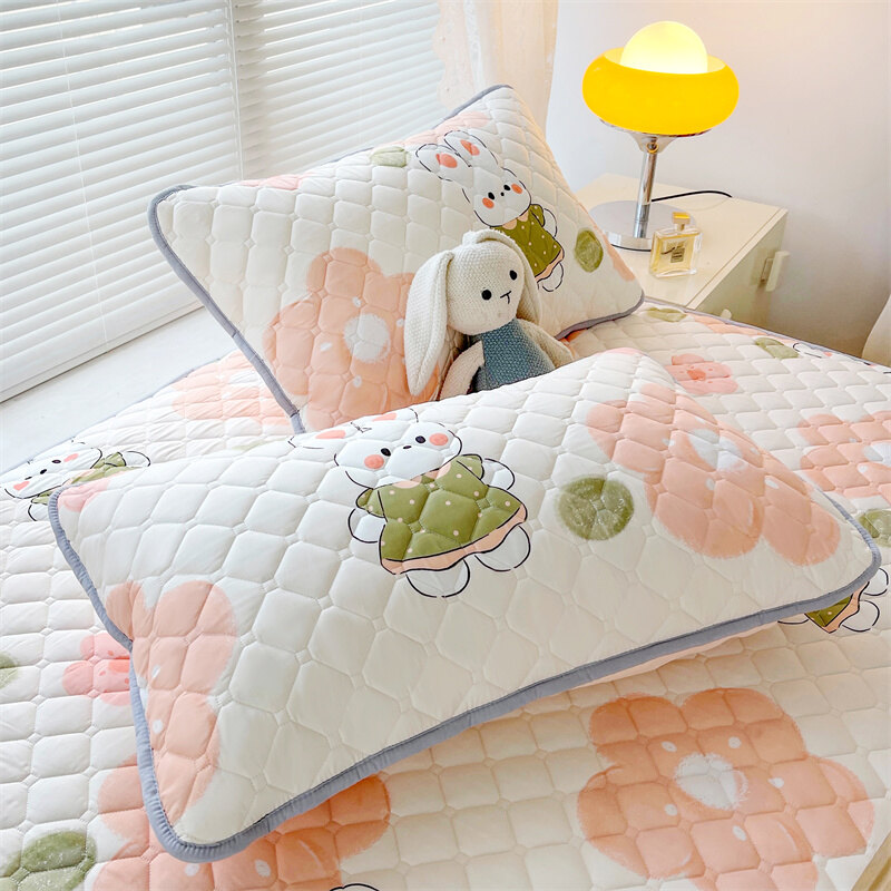 Được trang bị cadar kháng khuẩn vải bọc bảo vệ nệm đàn hồi cỡ Queen Vua duy nhất Ra Bọc Nệm in hoa tấm ga trải giường (không có gối)