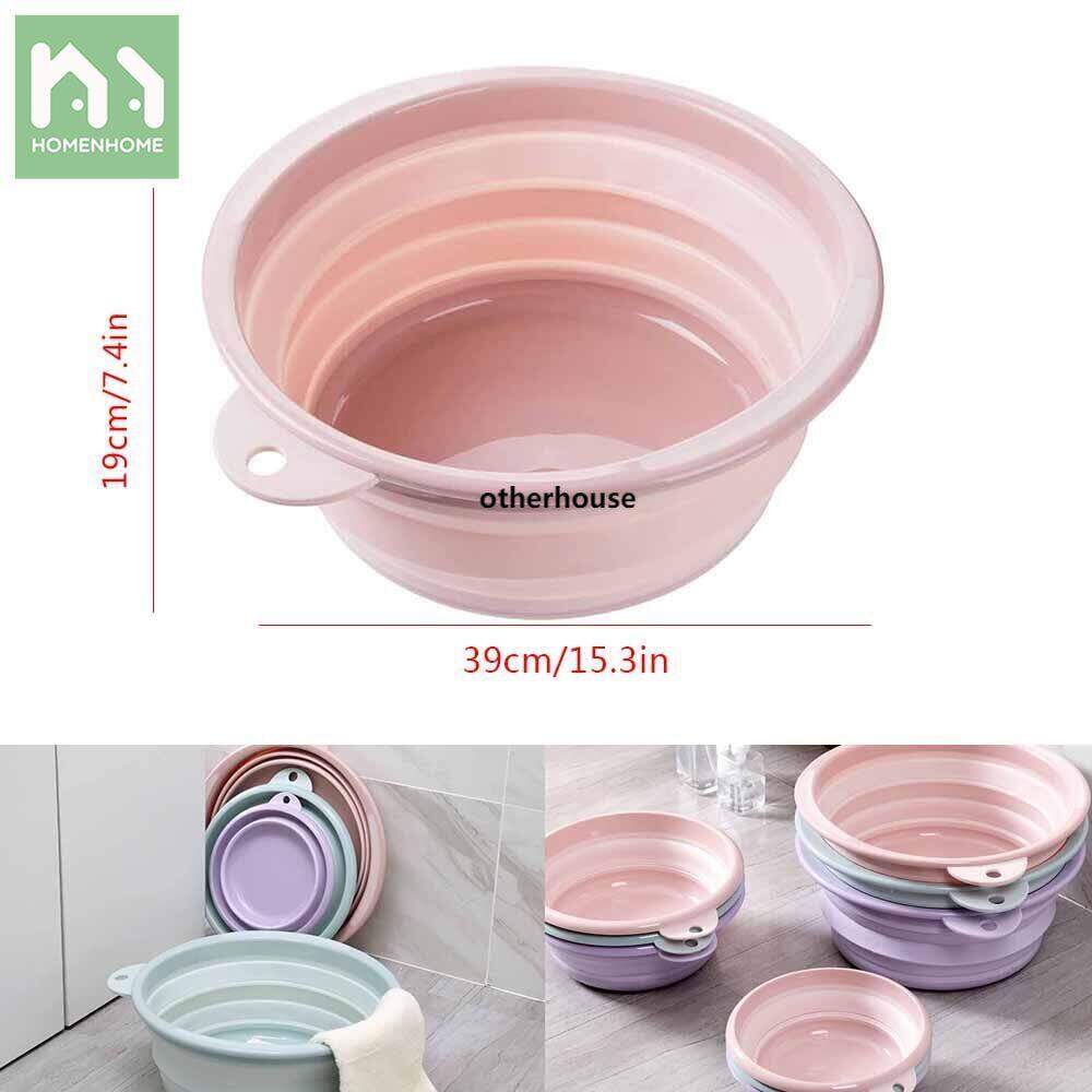 Homenhome Chậu Rửa Gấp Gọn Chậu Rửa Bằng Nhựa Bồn Rửa Du Lịch