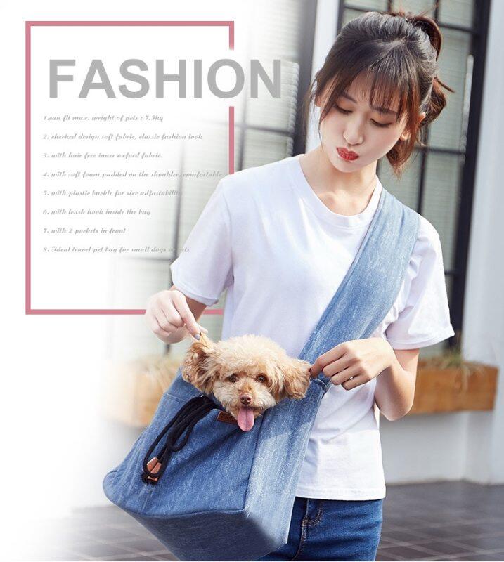 Pet Cao Bồi Ba Lô Vật Nuôi Túi Đeo Vai Một Bên Du Lịch Nhỏ Gọn Túi Tote Sling Ba Lô Túi Đeo Vai Cho Chó Puppy Teddy Túi Túi Đựng Mèo
