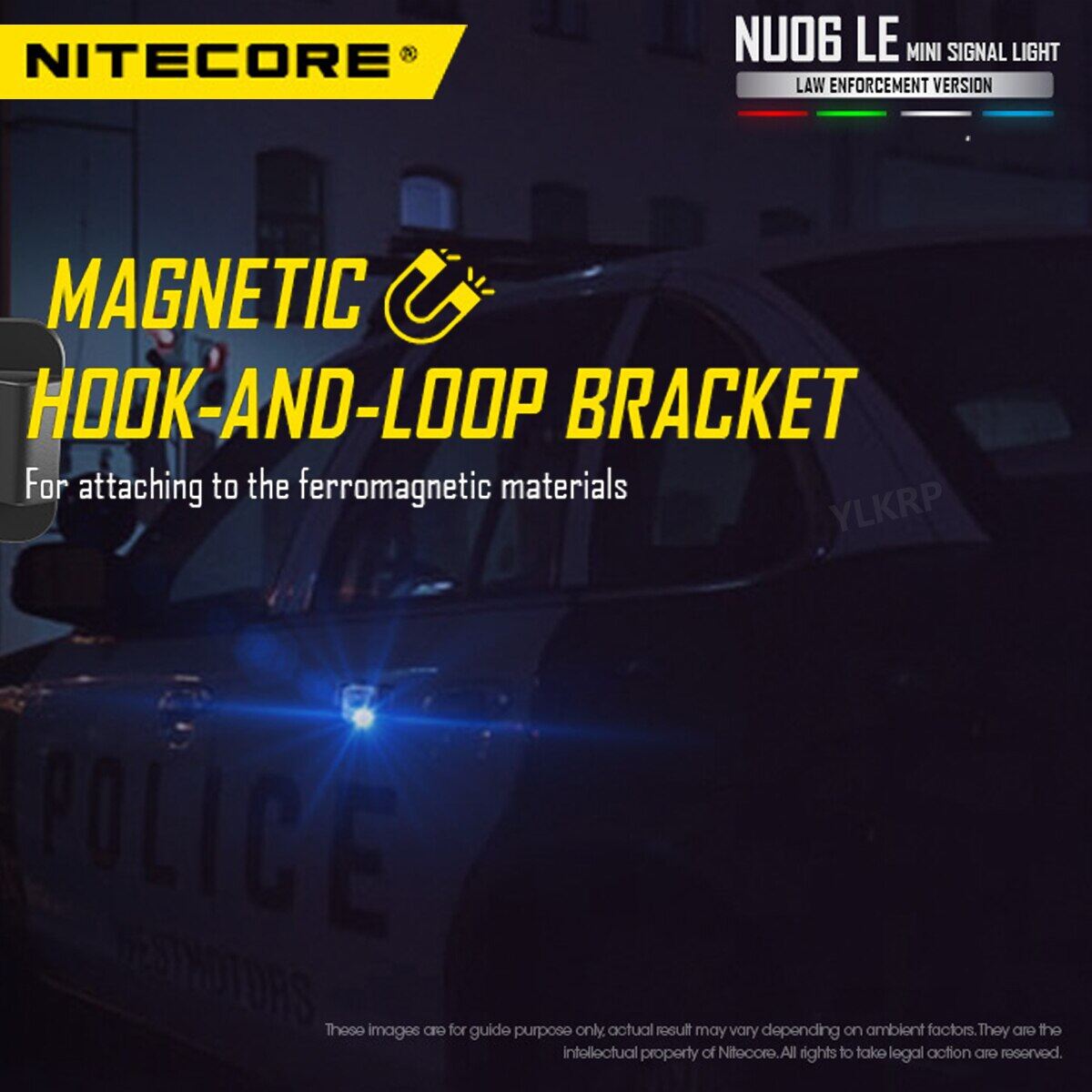 Nitecore NU06 LE headlight rechargeable signal light 9 modes can be selected 4 light sources, suitable for outdoor activities