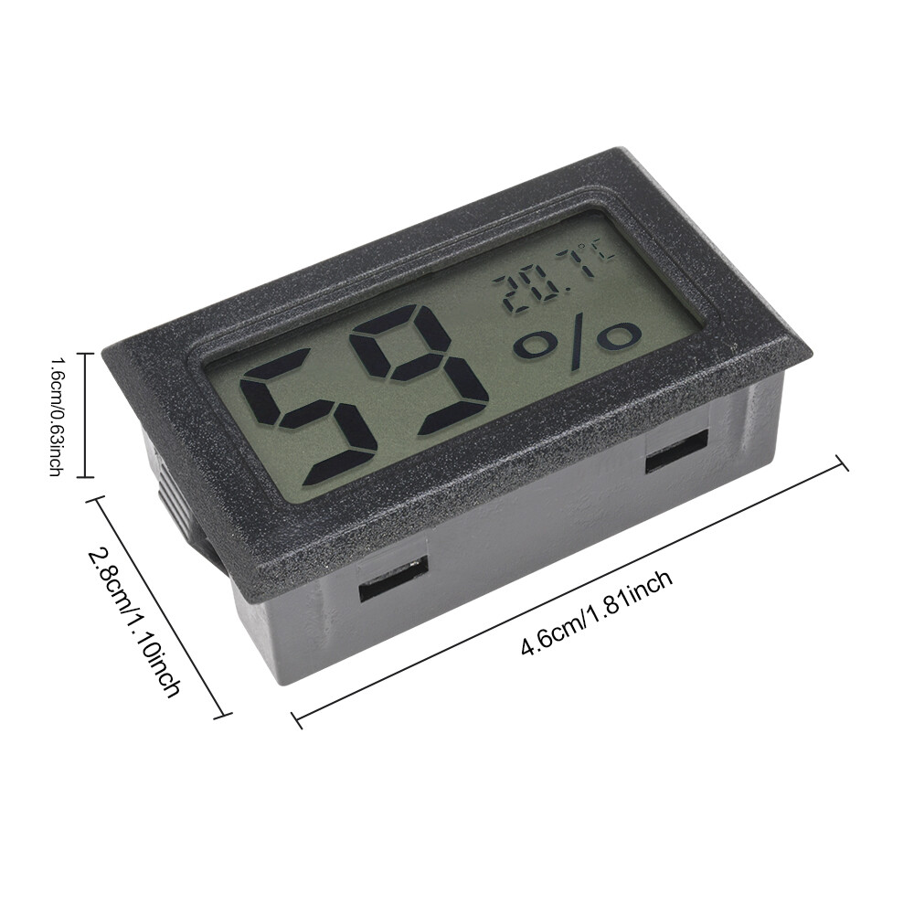 Original Aideepen Mini Digital LCD Indoor Temperature Humidity Meter Thermometer Hygrometer