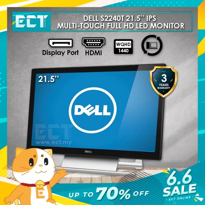 (Refurbished) DELL S2240T 21.5inch IPS Multi-Touch FULL HD LED Monitor Malaysia