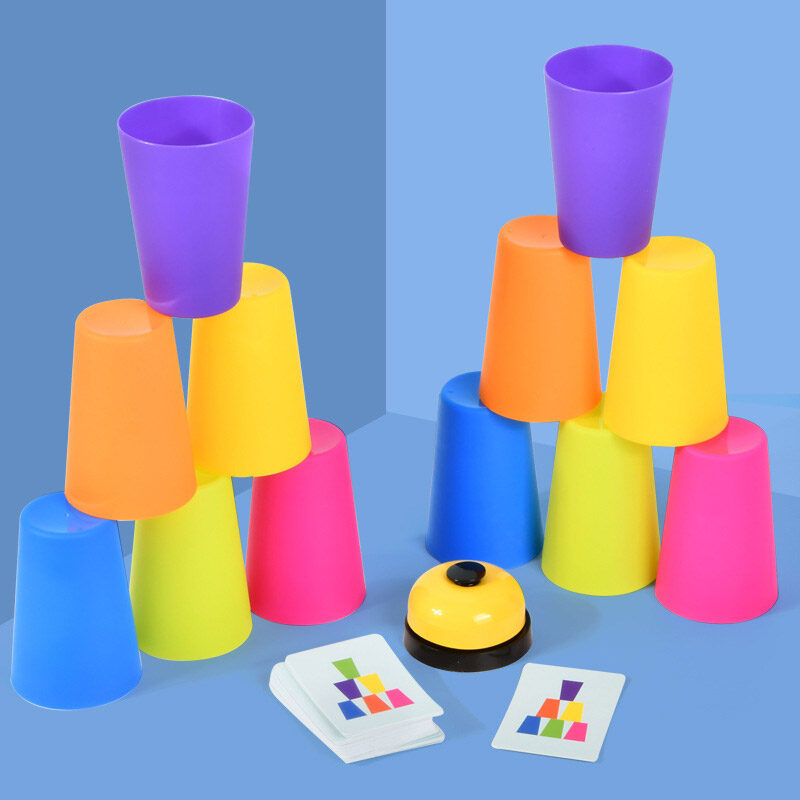 YADOU Concentration children's puzzle early teaching stacking cups competitive fast stacking cup toys logical thinking board game training