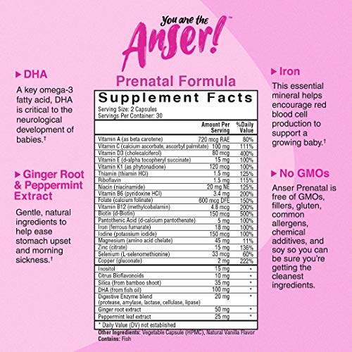 [PREORDER] Prenatal Vitamins with Digestive Relief Blend to Ease Morning Sickness Folate