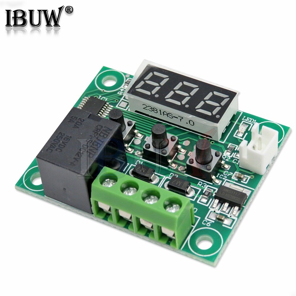 W1209-50-100c DC 12V kỹ thuật số nhiệt độ controllear điều khiển nhiệt độ công tắc Bộ ổn nhiệt tấm w1209 trường hợp