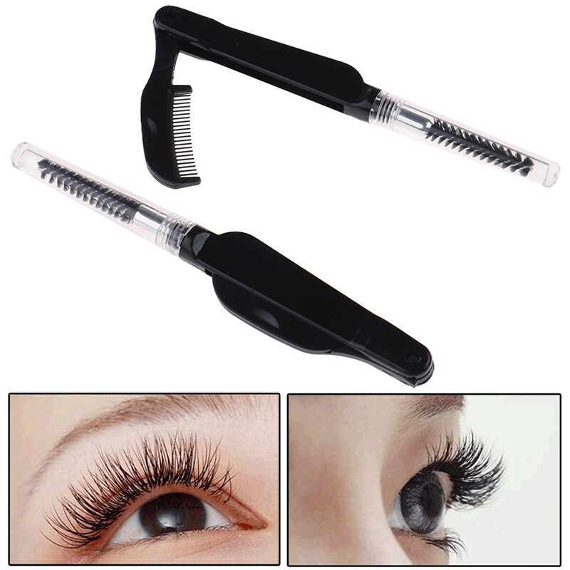 Dragon Foldable eyelash brush folding mascara wands eyebrow comb brush beauty tool