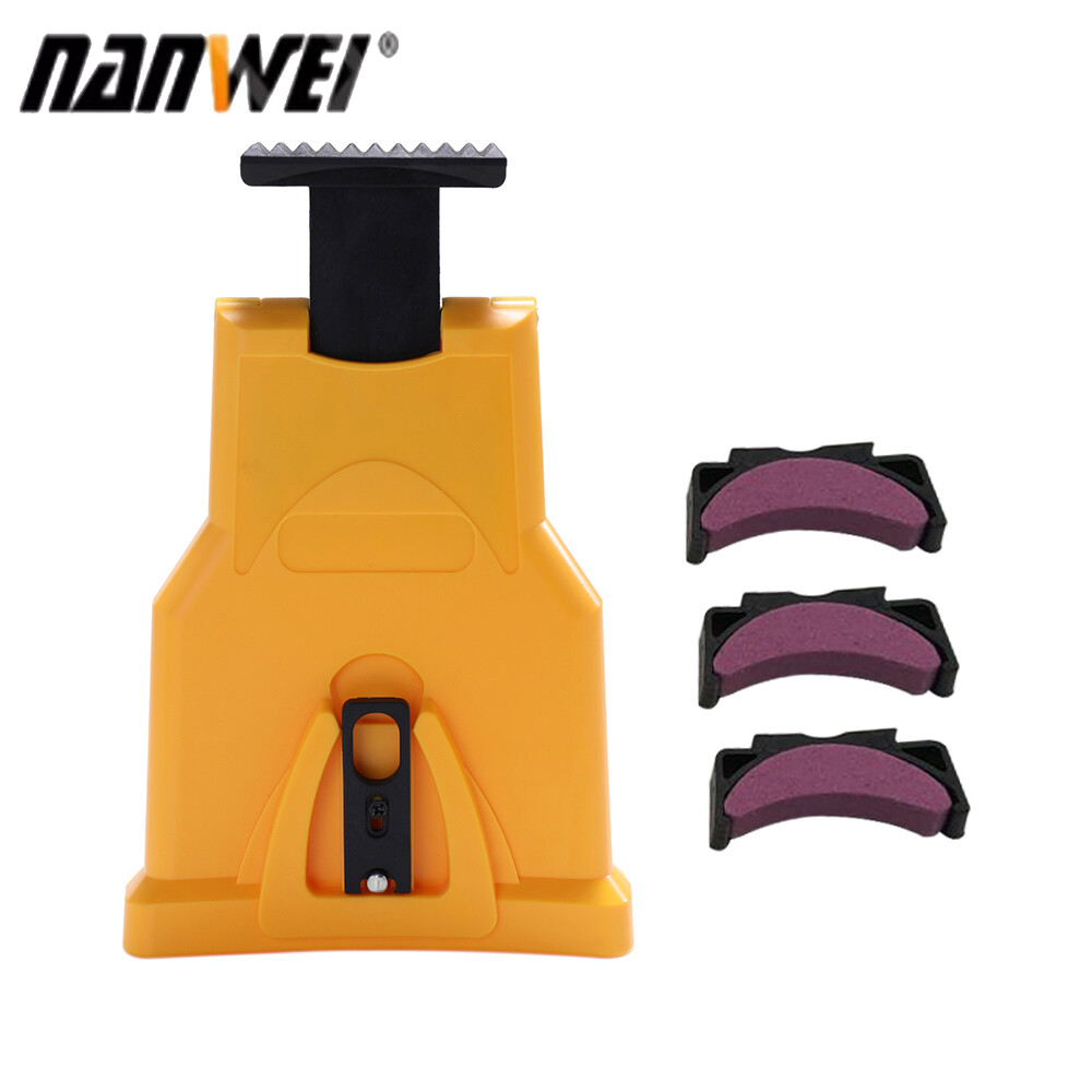 NANWEI Chainsaw Sharpener Portable Chain Saw Sharpener Work Fast-Sharpening Stone Grinder Tools Yellow