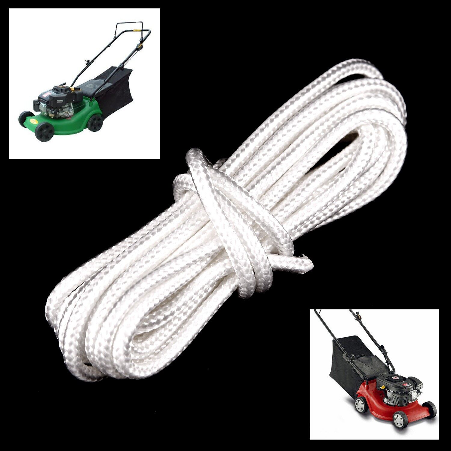 Recoil Pull Starter Cord Rope Engine Generator For Lawnmower Chainsaw 300cmx4mm 3mmx10m