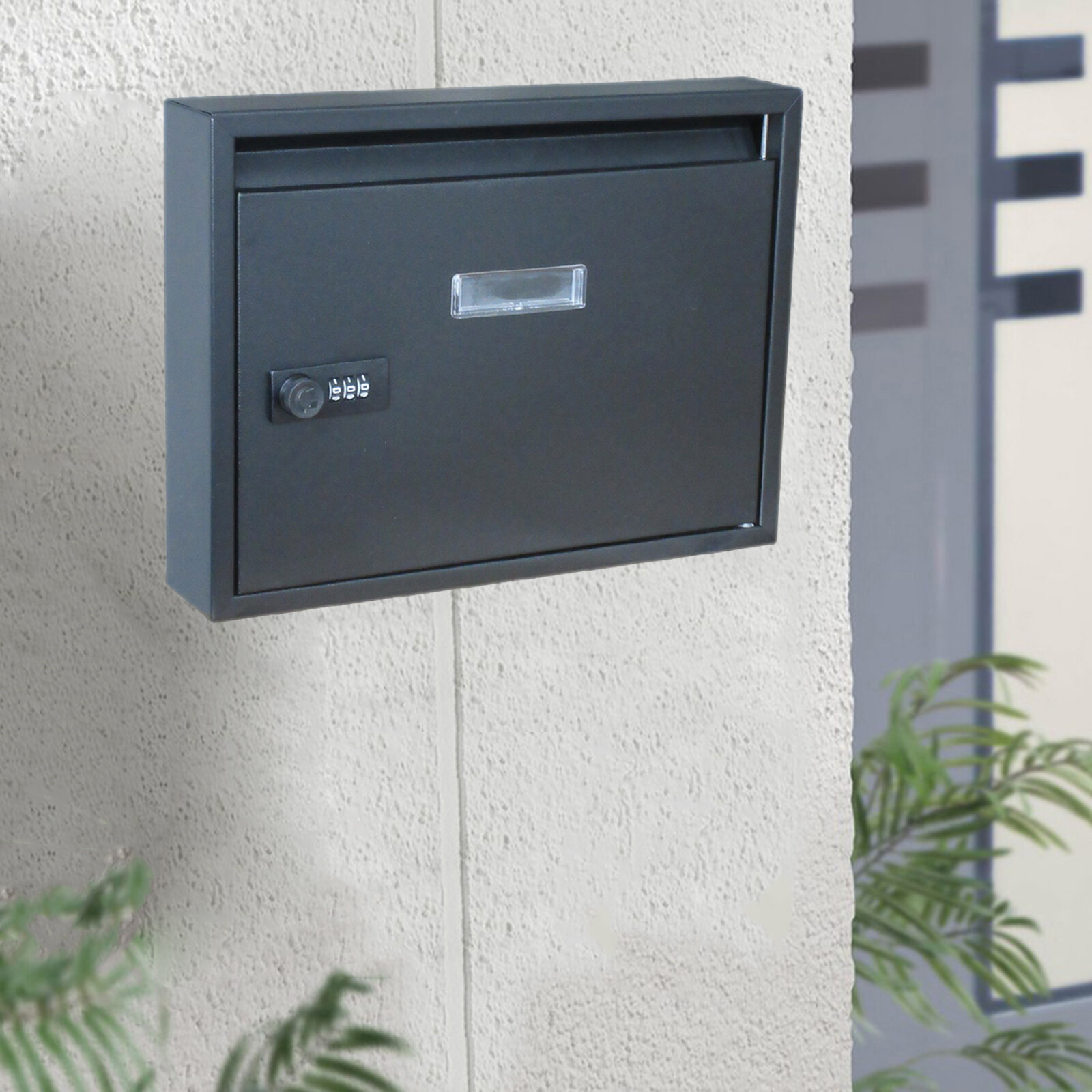Blesiya Wall Mount Mailbox Mail Box Post Letter Suggestion Box Decoration