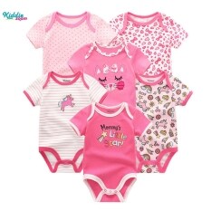 Kiddiezoom 6 bộ quần áo dạng yếm cho trẻ em sơ sinh – INTL