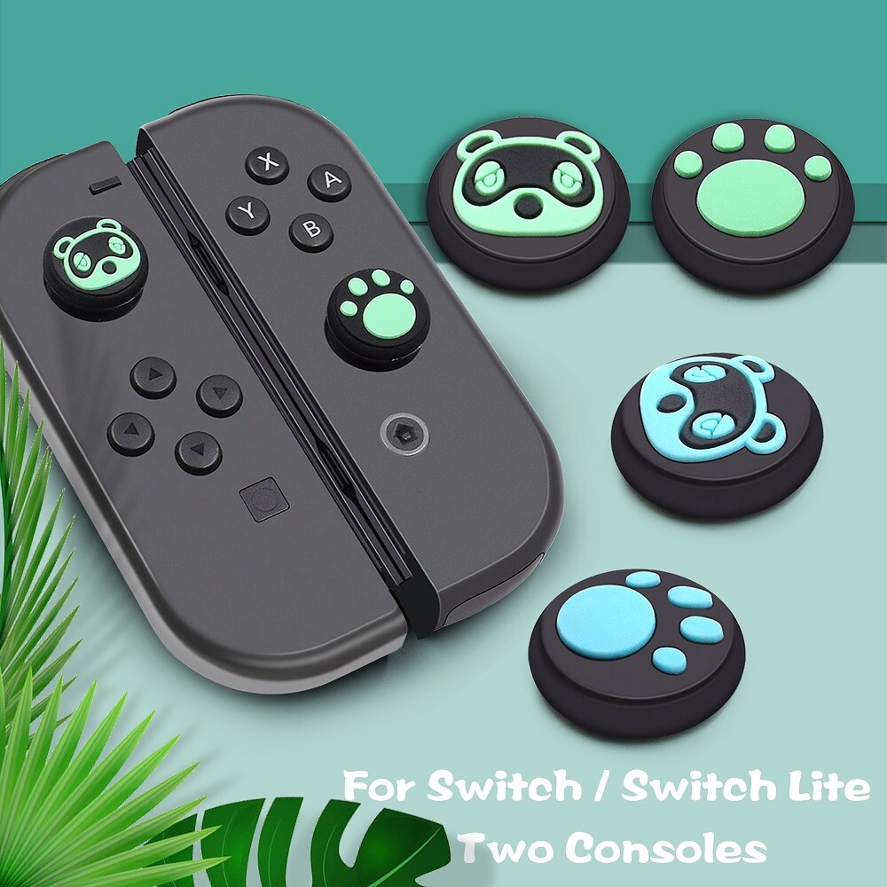 Nắp Điều Khiển Ngón Tay Cái Dễ Thương Vỏ Nút Điều Khiển Nintendo Switch Lite, Ốp Nút Joy Con Màu Hồng Phụ Kiện Công Tắc