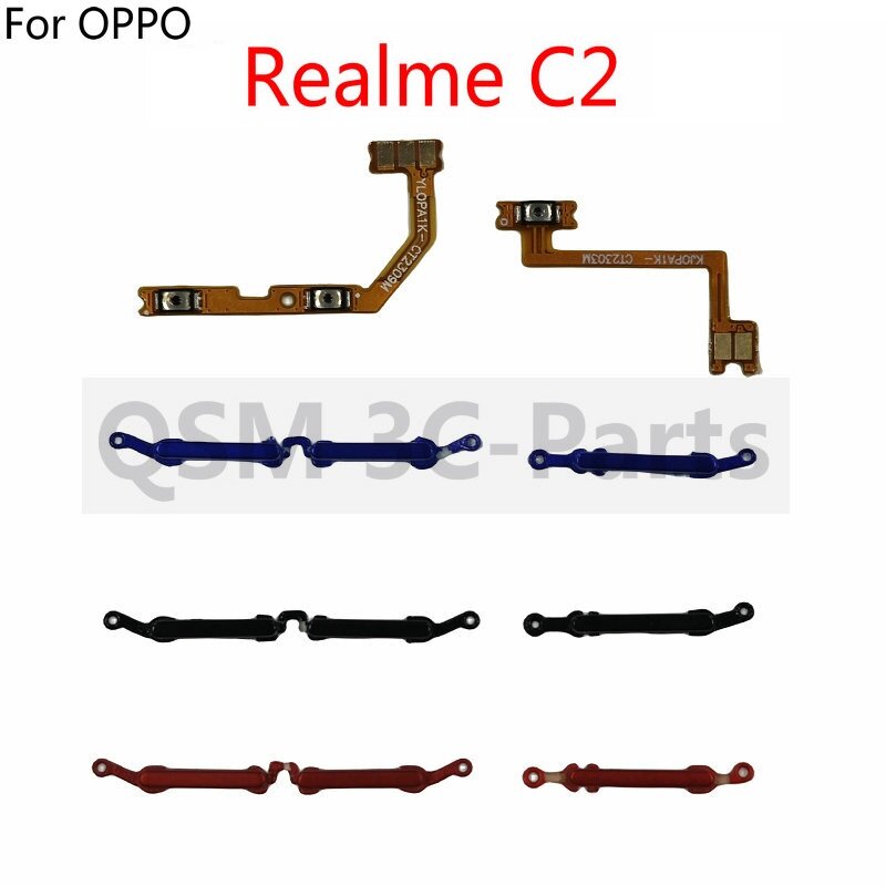 Nút âm lượng và nguồn Flex cho Oppo Realme C2 trên tắt chuyển đổi phím bên nút Flex