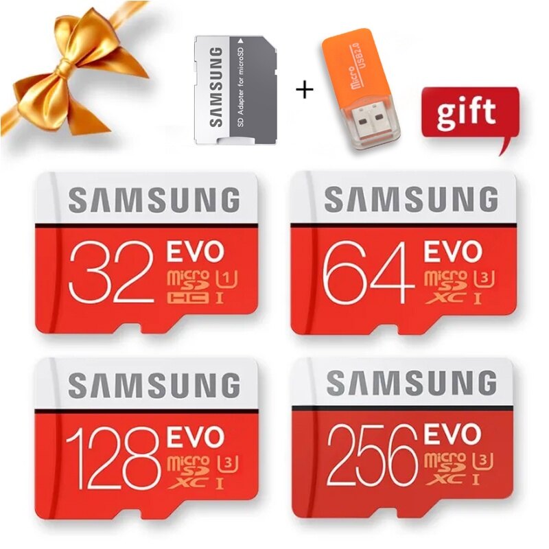 Samsung evo micro sd tf card 32g 64gb 128gb sdhc sdxc 1tb 512gb 256gb class10 memory card c10 trans flash sdxc 32gb 64g for mp4 mp3 mobile phone monitoring camera tachograph