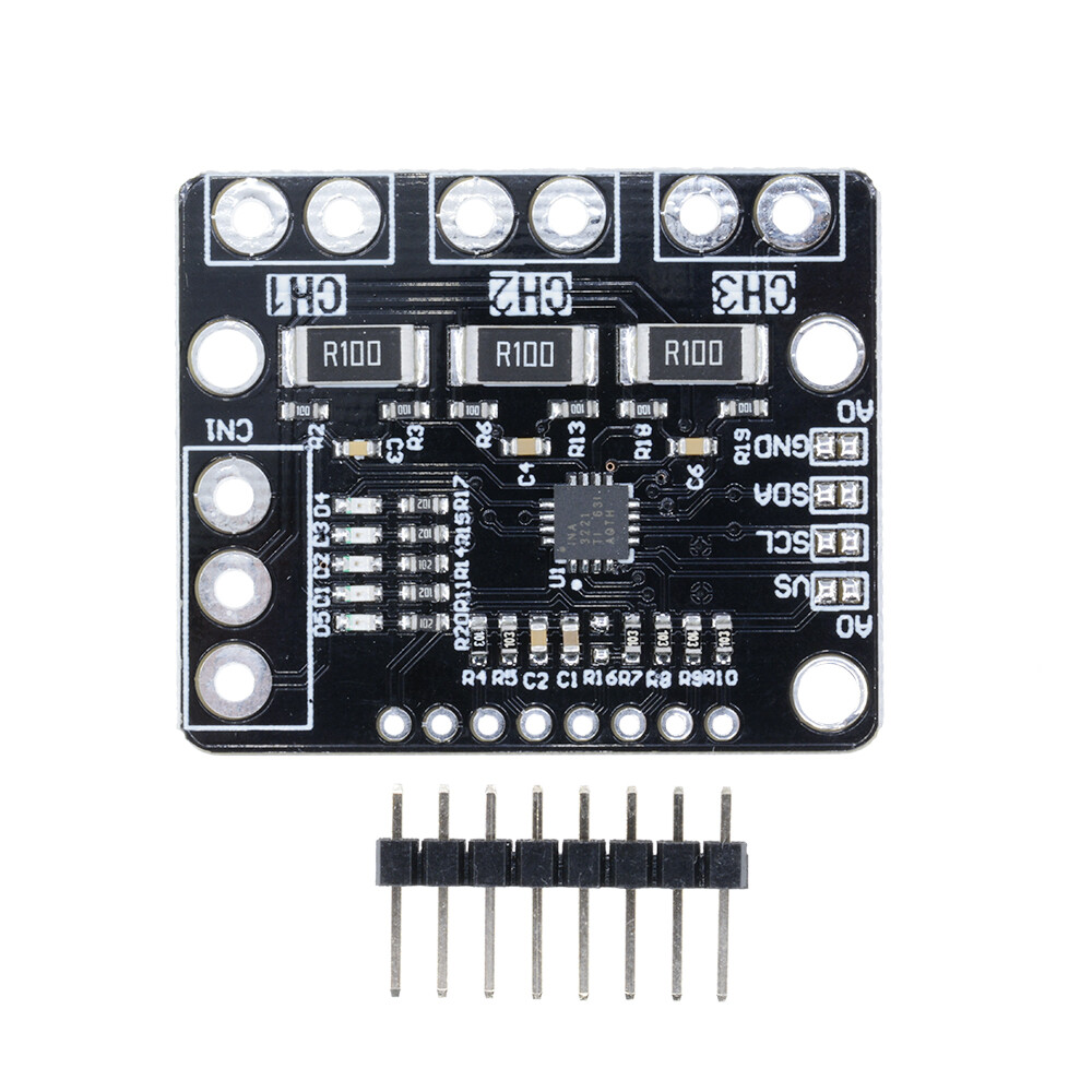 I2c ina3221 triple-channel shunt current voltage monitor sensor re ina219 module