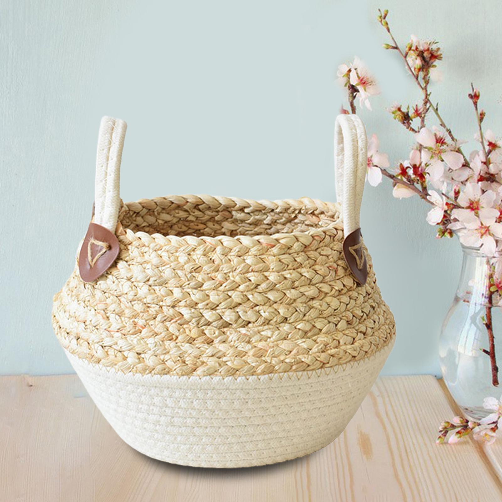 Blesiya Giỏ Đựng Đồ Dệt Giỏ Dệt Trang Trí Cho Tủ Quần Áo Ký Túc Xá