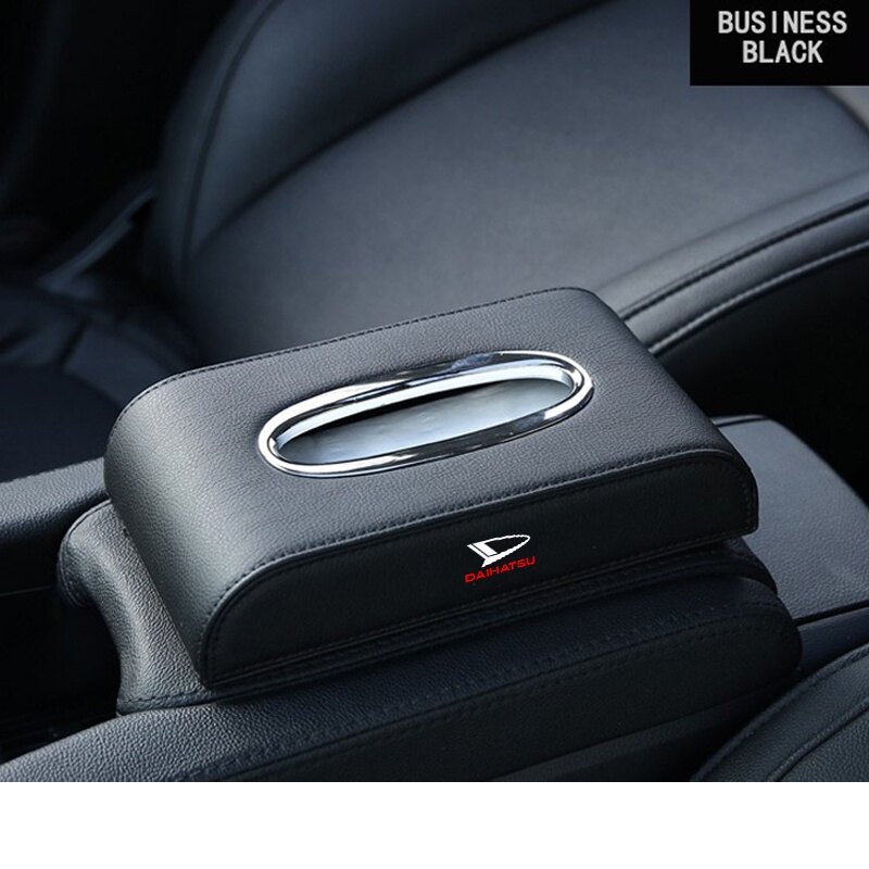 Daihatsu Premium Leather Car Tissue Box Auto Tissue Storage Case For Rocky Taruna Ayla Ceria Classy Taft Sigra Xenia Car Accessories