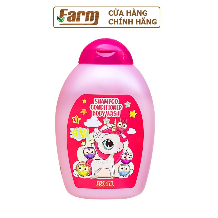 Sữa tắm gội xả em bé unicorn 3in1