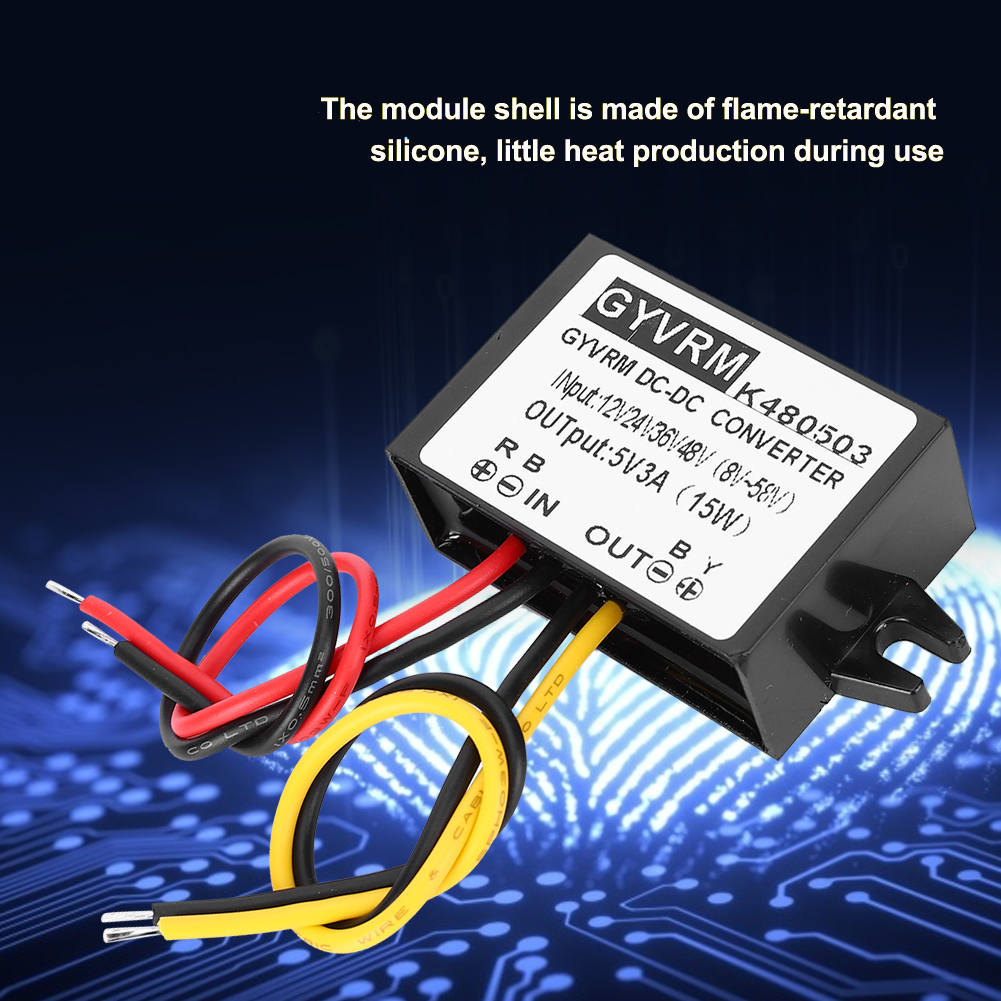 DC-DC 12V/24V/36V/48V to 5V 3A Buck DC Converter Converter Step Down Power Supply Module