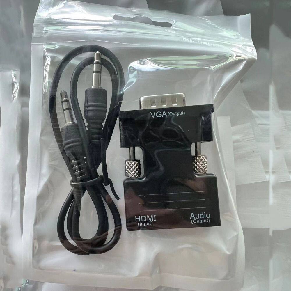 Pdg 1080p có cáp âm thanh đầu đực vga đầu ra tín hiệu bộ chuyển đổi tương thích hdmi hdmi cái cáp hdmi sang vga bộ chuyển đổi âm thanh
